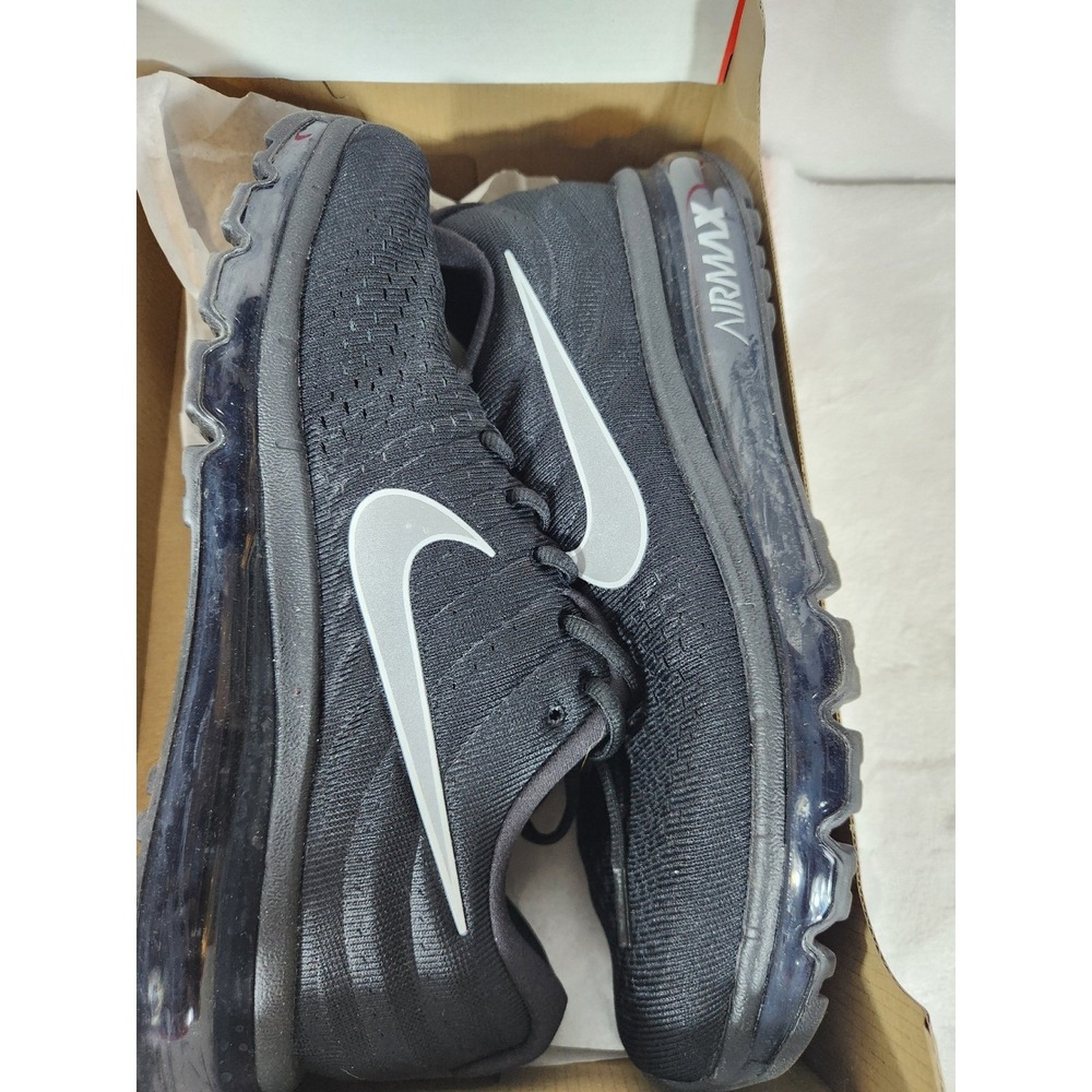 Nike Air Max 2017 Men's Running Shoes Black Silver Size 10.5 New - Picture 8 of 11